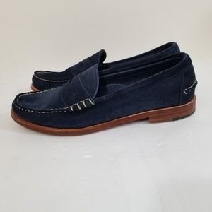 Allen Edmonds Sea Island Blue Suede Slip On Loafer